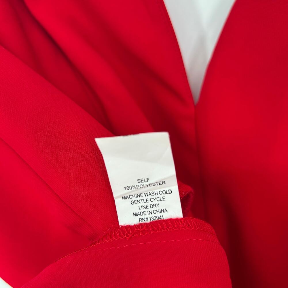 Amanda Uprichard‎ Red Jumpsuit w/ Sweetheart Neckline - Size Large - Picture 5 of 6